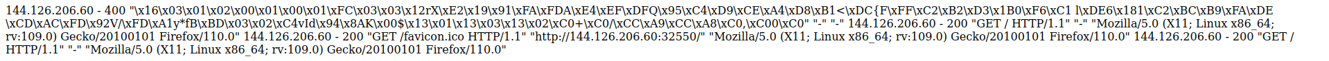 Contents ofvar/log/nginx/access.log